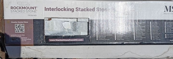 Stacked Stone Panels Tile Backsplash