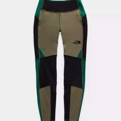 Women’s North Face Steep Tech Fleece Leggings Green Size S NWOT 