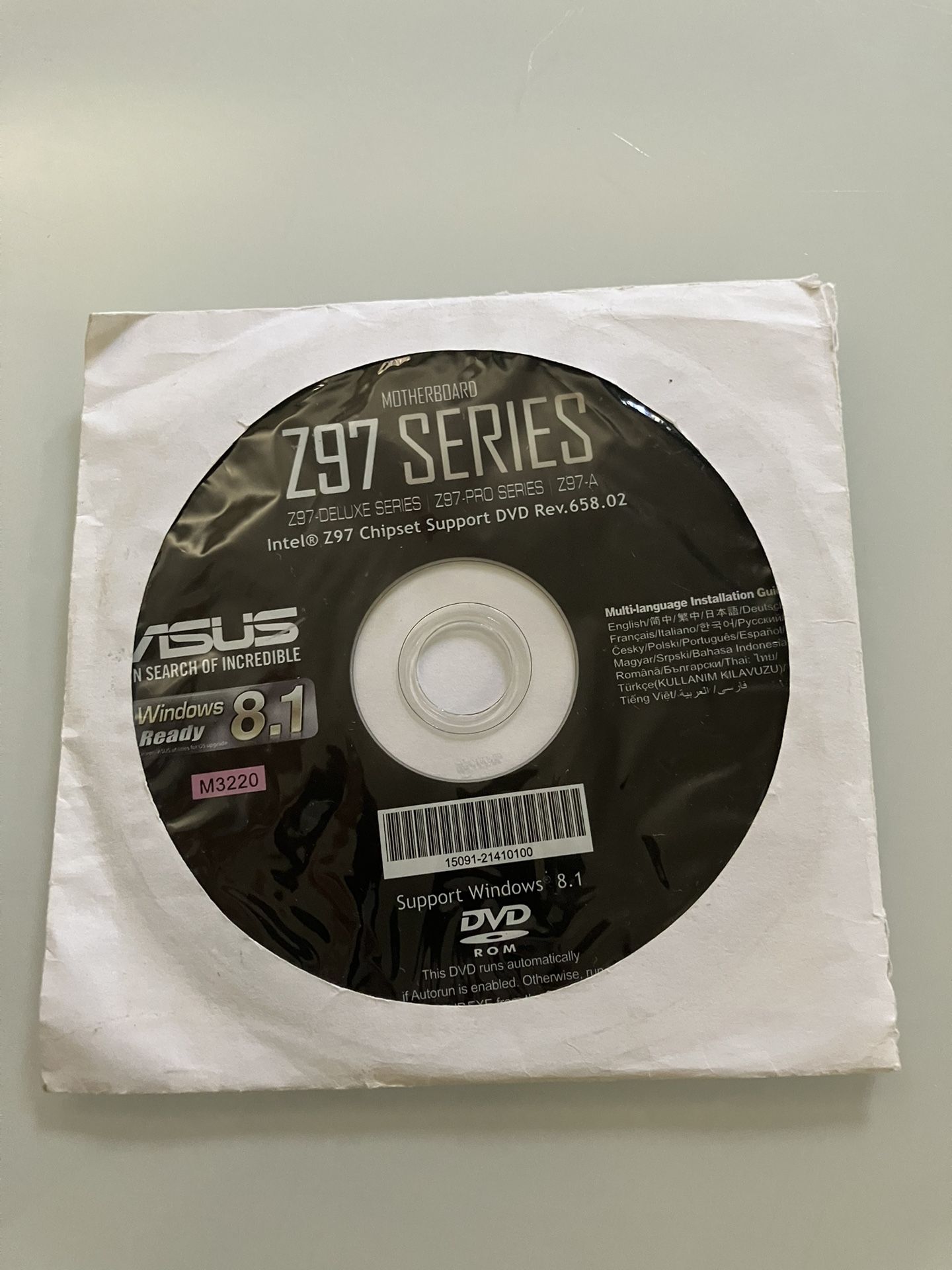 ASUS Z97-DELUXE SERIES MOTHERBOARD AUTO INSTALL DRIVERS M3220 DUEL LAYER DISK