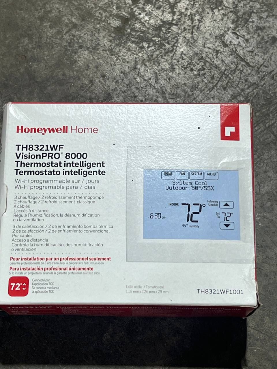 Honeywell TH8321WF1001 Touchscreen Thermostat WiFi Vision...