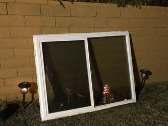 White Vinyl Right Handed Sliding Windows Double Glass