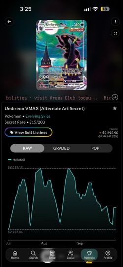 Umbreon VMAX Alternate Art Secret Rare 215/203