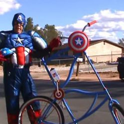 Captain America Tall Circus Bike Apple Valley 