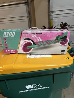Neon Scooter. New