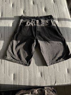 Faded Black Jorts