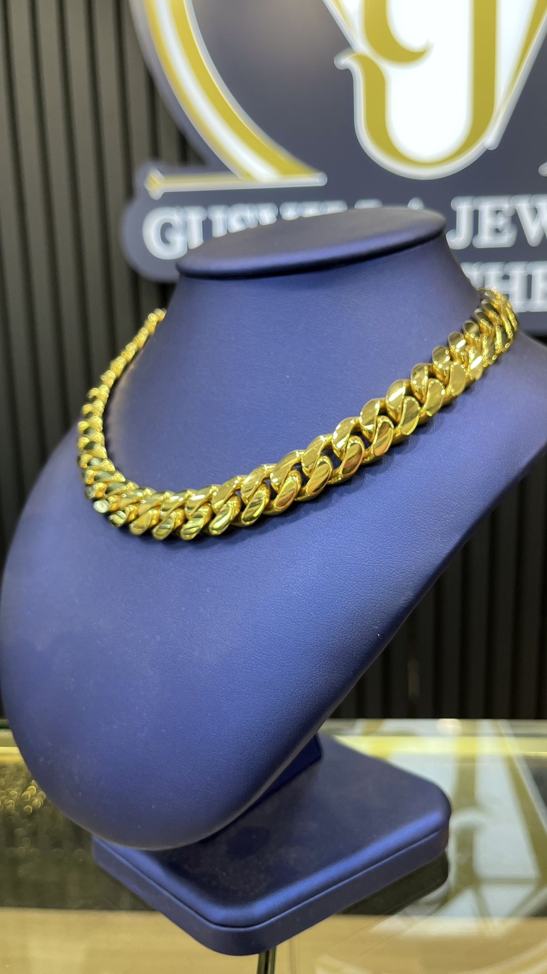 ⛓️ MIAMI CUBAN LINK CHAIN PLATED WITH 14K REAL GOLD 🥇 OVER .950 SILVER