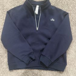 Navy Blue Alo Quarter Zip