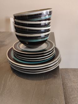 12pc plate & bowl set