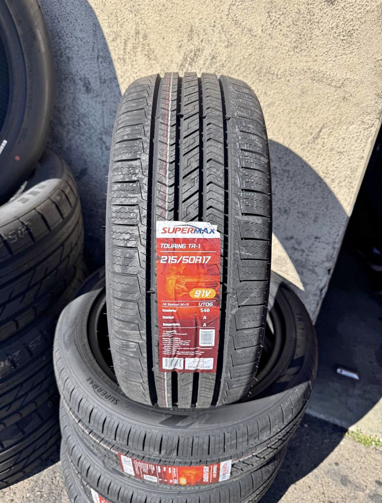 215/50R17 Supermax TR 91V Brand new 4 tires 215/50/17 llantas