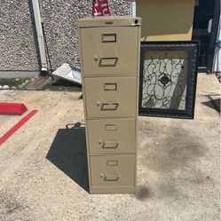 Beige Filing Cabinet 