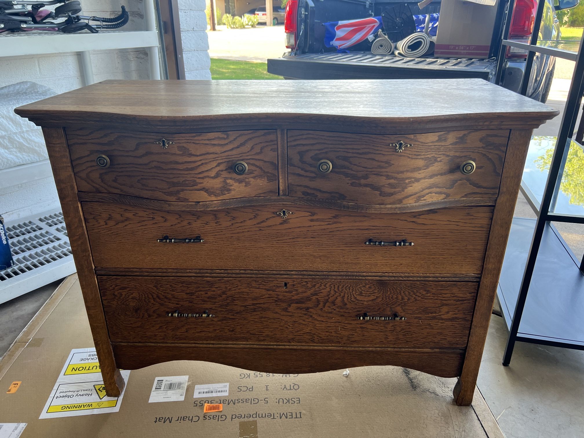 Solid Wood Antique Dresser