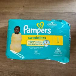 Pampers Swaddlers, size 1