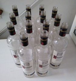 14 EMPTY KETEL ONE VODKA BOTTLES / NO TOPS $2 each