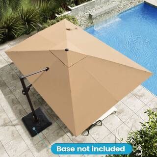 11 ft patio umbrella 3 Tiers Patio Umbrella Outdoor Table Umbrella Dark Gray / 9FT main image 0