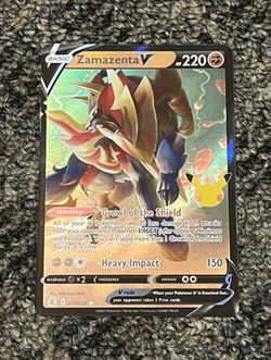 Zamazenta V 018/025 Ultra Rare Celebrations NM Pokemon TCG