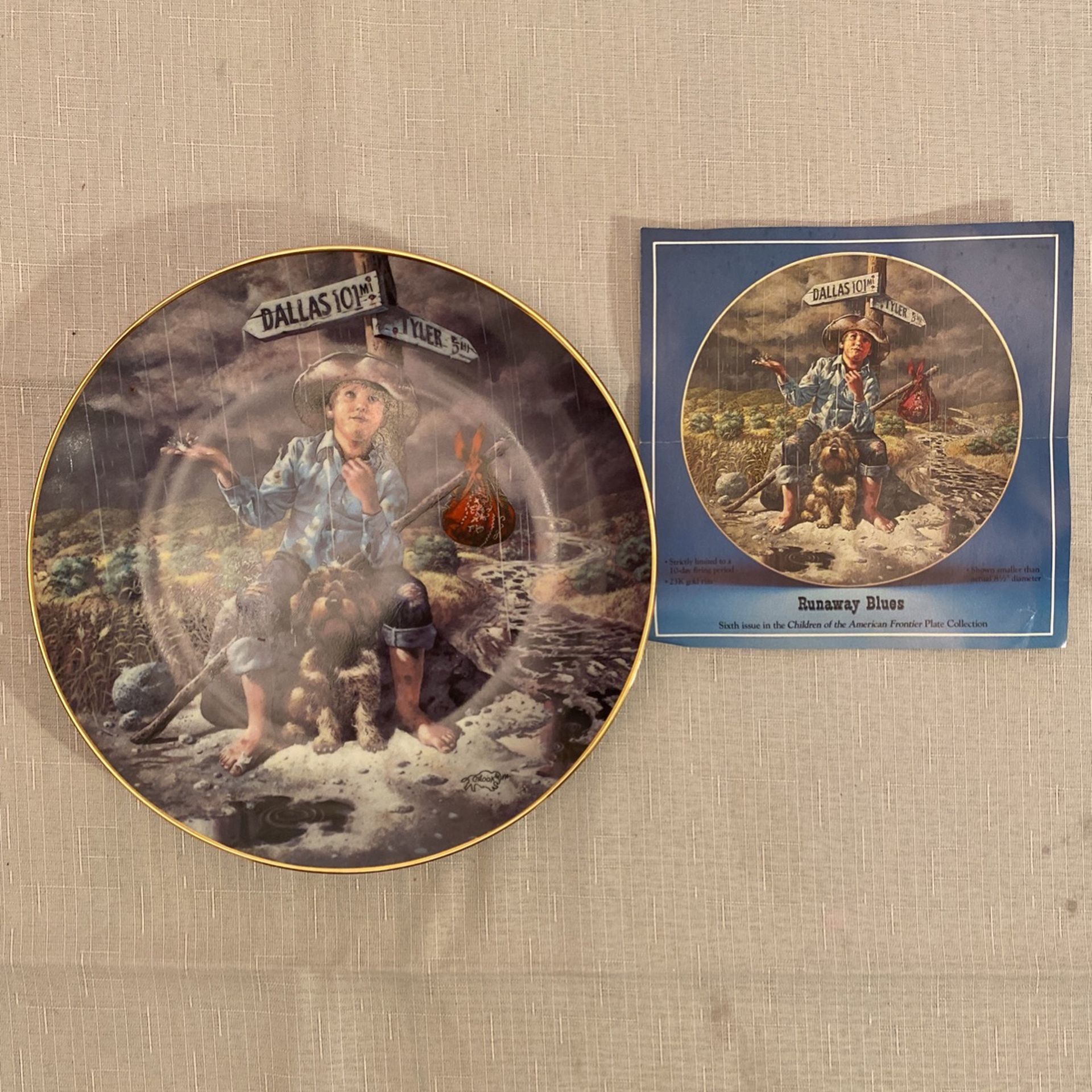 Children of the American frontier Collectors plate