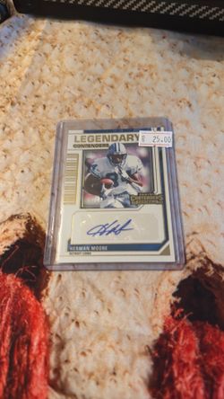 HERMAN MOORE AUTOGRAPHED CARD