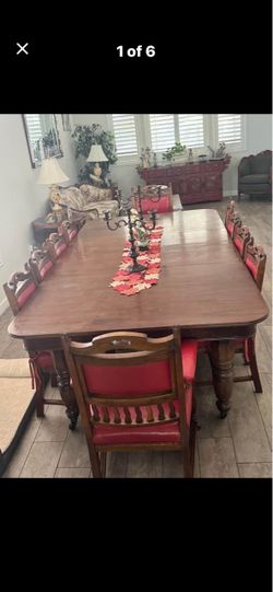 100+ Year Old Dining Table & Chairs