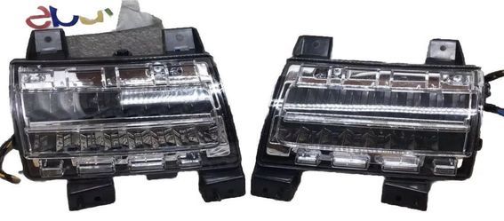#81H 2018-2023 Jeep Wrangler JL Chrome LED Sequential Signal DRL Headlight Pair
