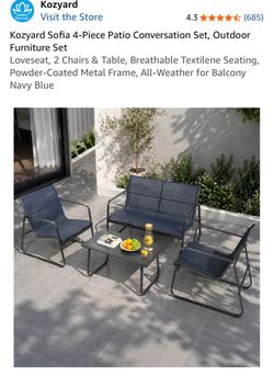 4 piece patio set