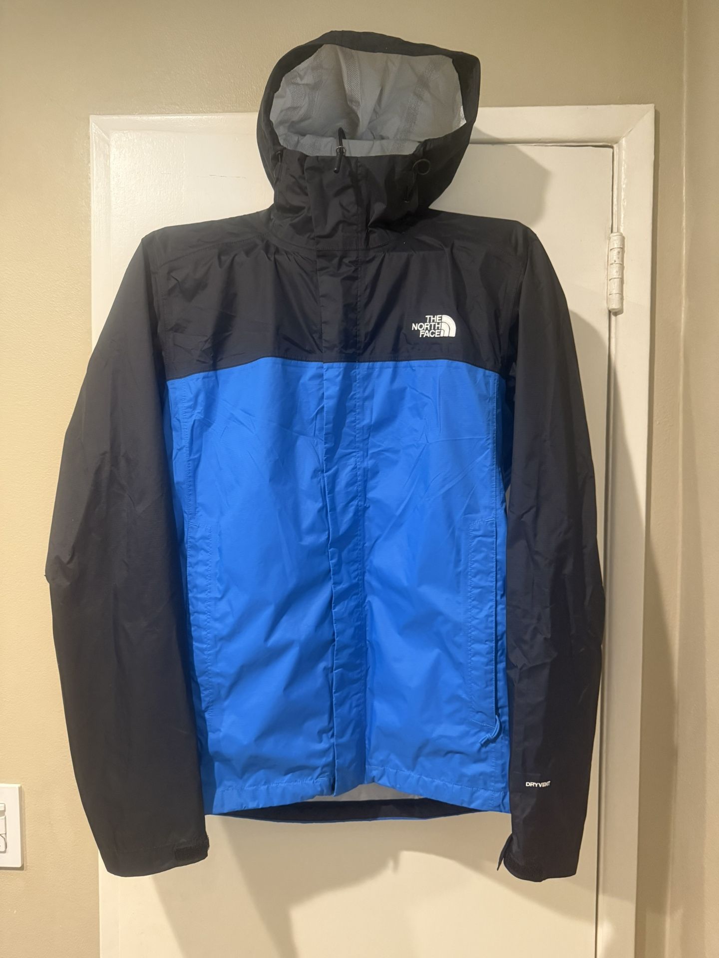 The North Face Dryvent Rain Jacket (Black & Royal Blue)