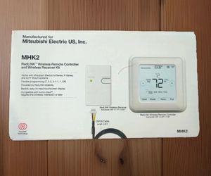Mitsubishi MHK2 RedLINK Wireless Thermostat & Receiver Kit | Mini Split Controller
