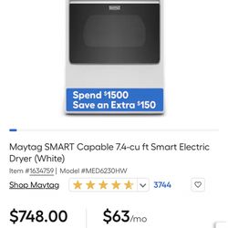 Maytag Smart Washer And Dryer