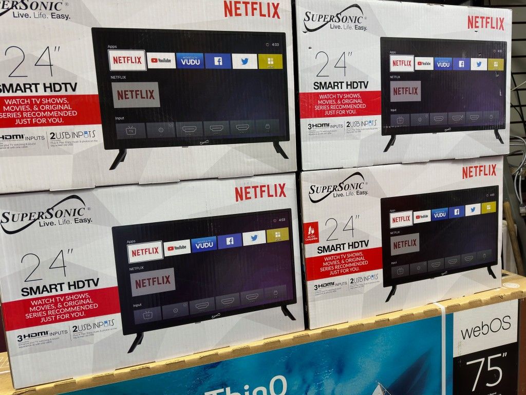 24 Led Smart TV By Hulu Pandora Netflix