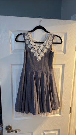 Denim blue dress girls