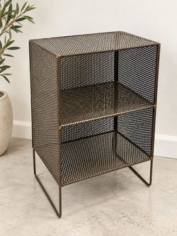 CB2 Sift Gunmetal 2-Story Tower  – Discontinued