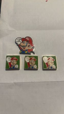 Super Mario Enamel Pin Set of 4