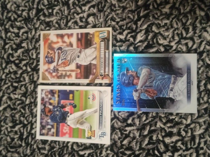 Wander Franco Rookie Card Lot All Cards In Mint + Condition  3 Card Lot