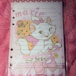 Marie the cat A5 6 hole paper