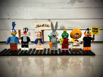 7 Lego Custom Looney Tunes Minifigures