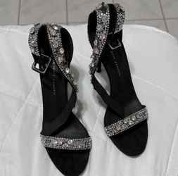 Giuseppe Zanotti Black Rhinestone Heels