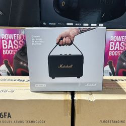 Marshall (Kilburn II) Classic Premium Portable Bluetooth Speaker ≠ Stereo Sound, 20+ Hour Battery,  Water-Resistant