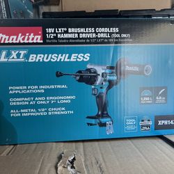 Makita XPH14Z 18 V Brushless 1/2 in. Cordless Hammer Driver Drill (Tool Only)