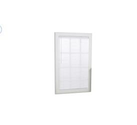 White Blinds 35-in x 64-in Cordless White Vinyl Light Filterin