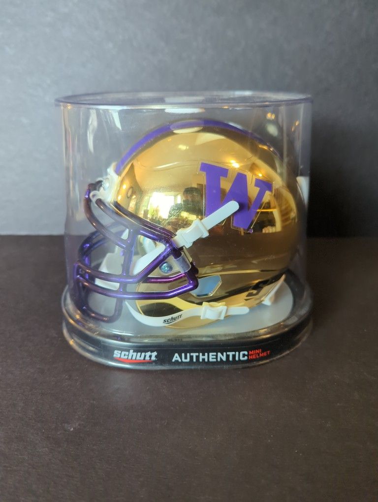 University Of Washington Schutt Authentic Mini Helmet -Brand New In Case