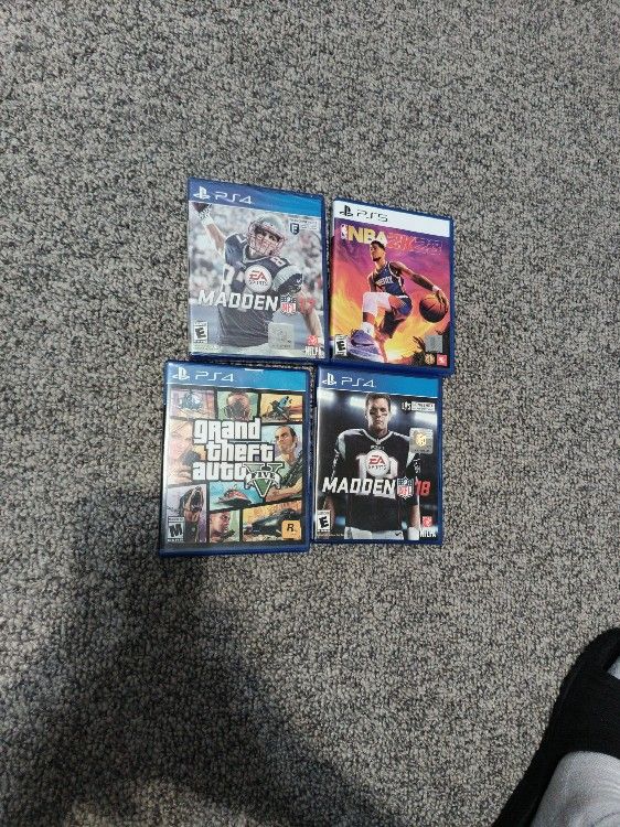Nba2k3(PS5), Madden17&18(PS4), Gta5(PS4) BUNDLE