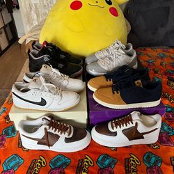 Jordan 4 , jordan 11 , nike dunk sb , Air Force 1
