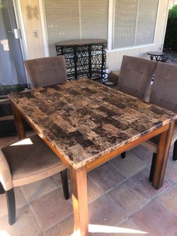 Table and chairs
