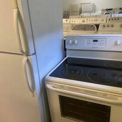 Fridge And Electric Stove 