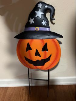 Halloween pumpkin witch