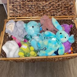 Basket Full Of Stuffed Animals 