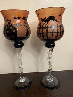 Halloween Tall Candle Holder