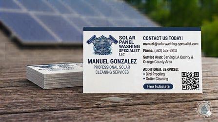 Solar panel washing