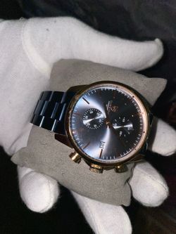 Blue & Rose Gold Watch
