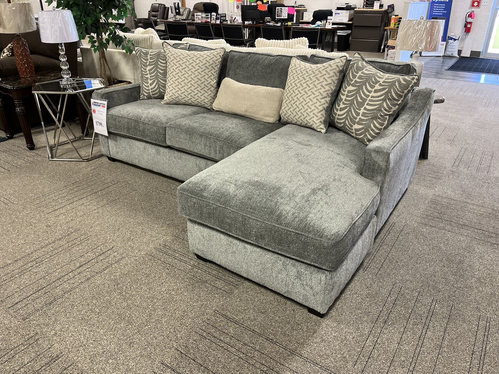 96” Chaise Sofa