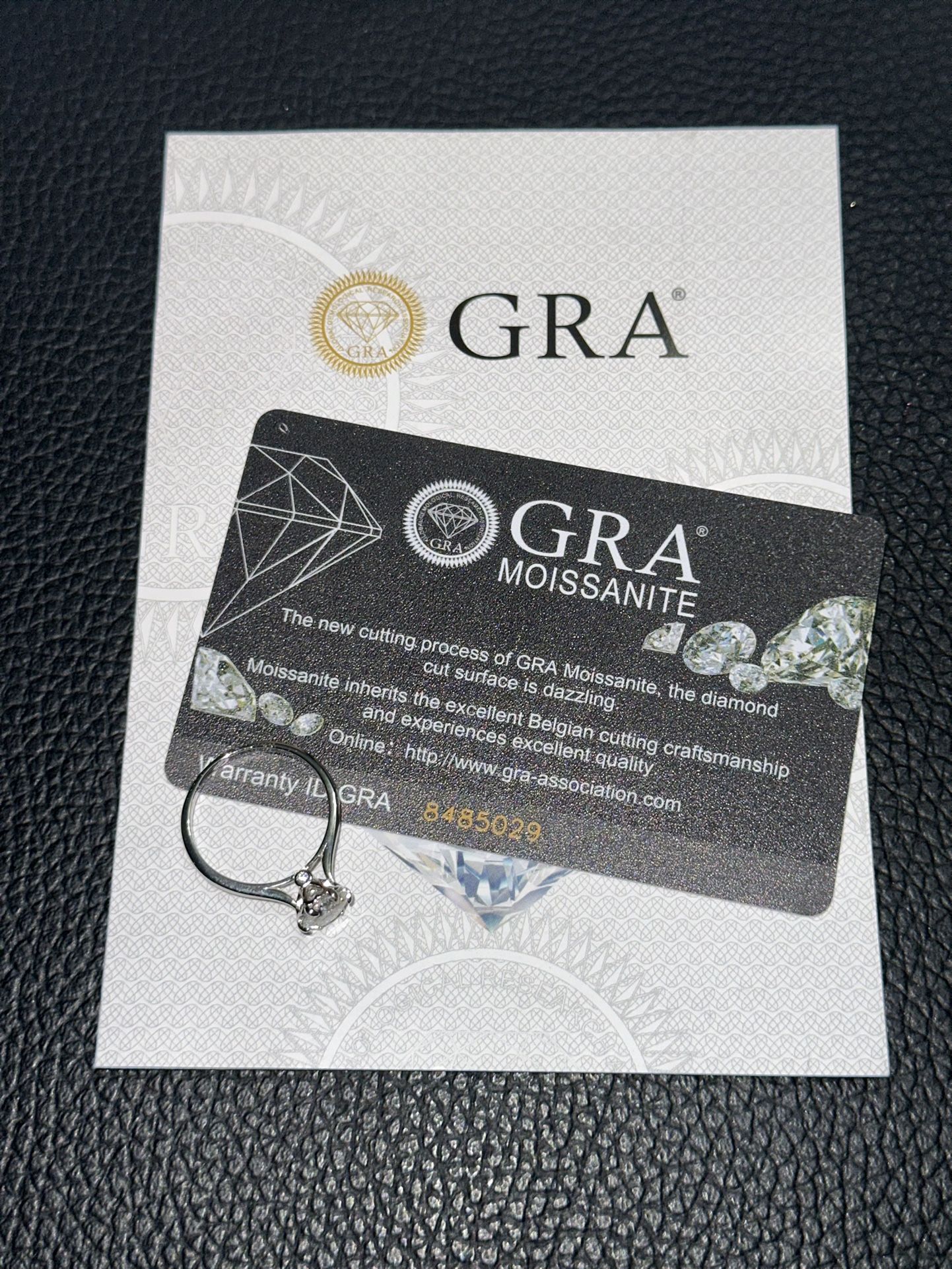 Mossanite Sterling silver Ring